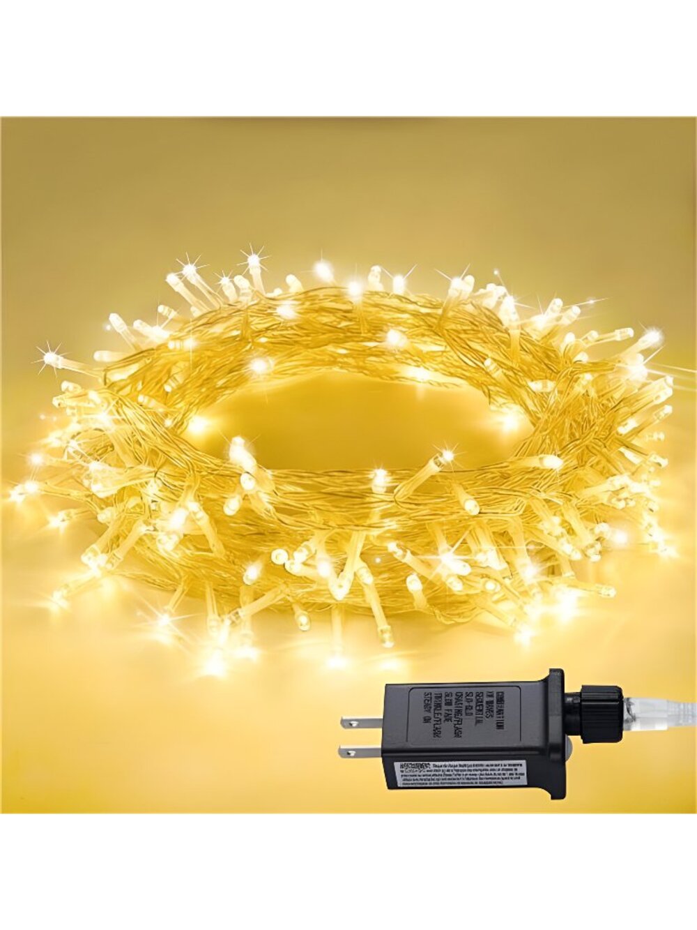 Connectable Warm White Christmas Lights , 8 Modes Christmas Tree Lights Plug in